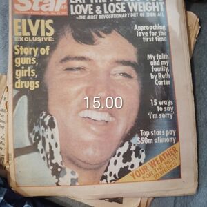Vintage Magazine with Elvis Cover
